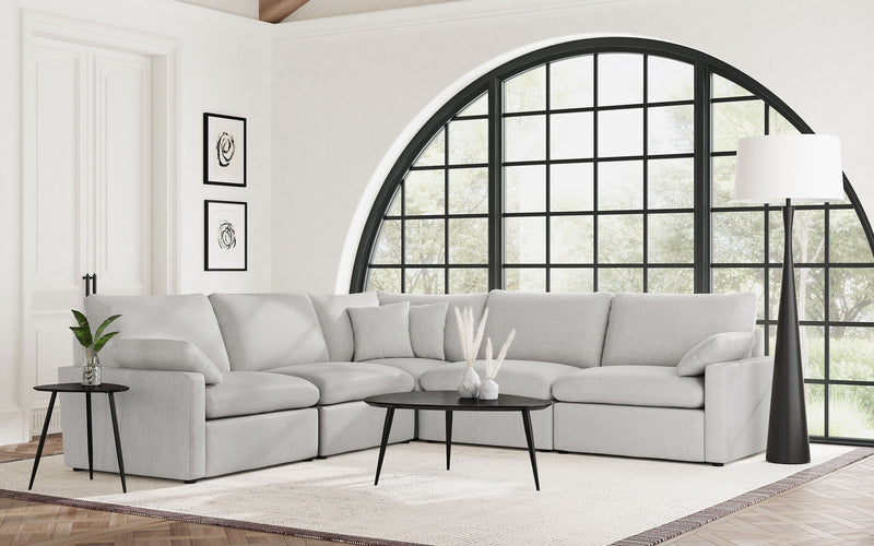 Coaster Furniture Collins Grey Modular Power Reclining Sectional