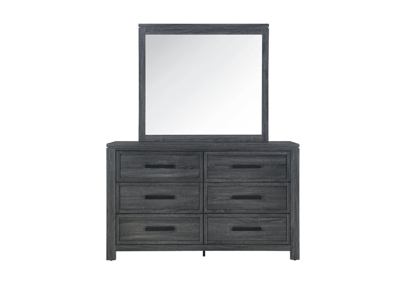 Global Furniture Cypress Dark Grey Dresser and Mirror