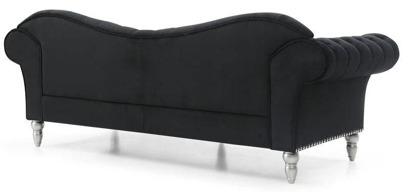 Glory Furniture Wilshire Blue Velvet Sofa