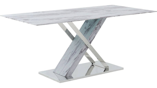 Global Furniture D1274 Light Grey Silver Dining Table