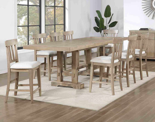Steve Silver Napa Weathered Sand 9pc Counter Height Set
