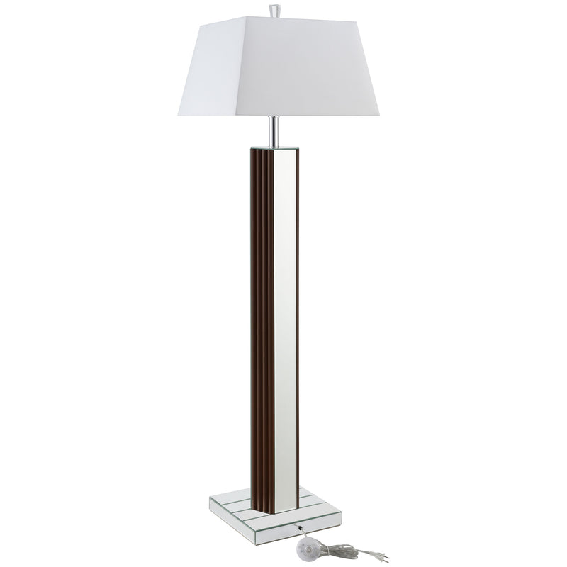 Coaster Furniture Elena Brown White Floor Lamp