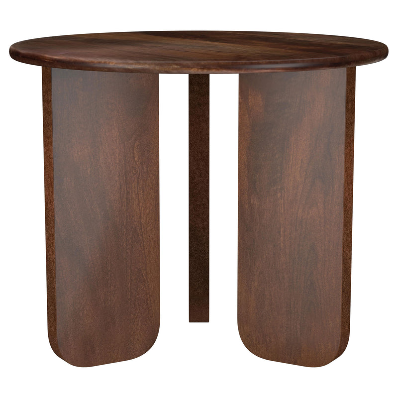 Coaster Furniture Dale Brown 3pc Round Coffee Table Set
