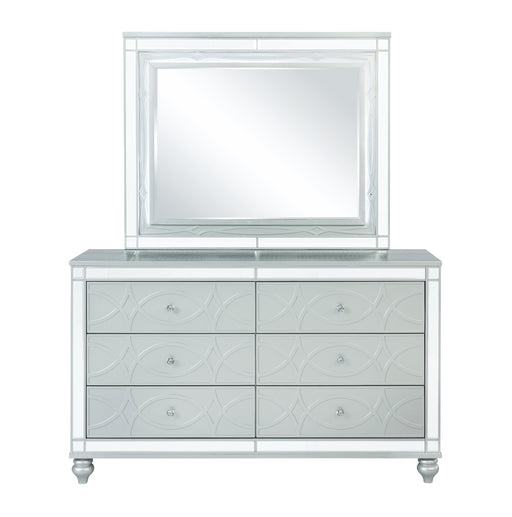 Coaster Furniture Gunnison Silver Metallic Dresser And Mirror