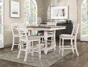 Home Elegance Alburgh Brown White Counter Height Table