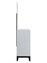 Glory Furniture Glasgow Gray Dresser and Mirror