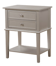 Glory Furniture Newton Silver Champagne Nightstand