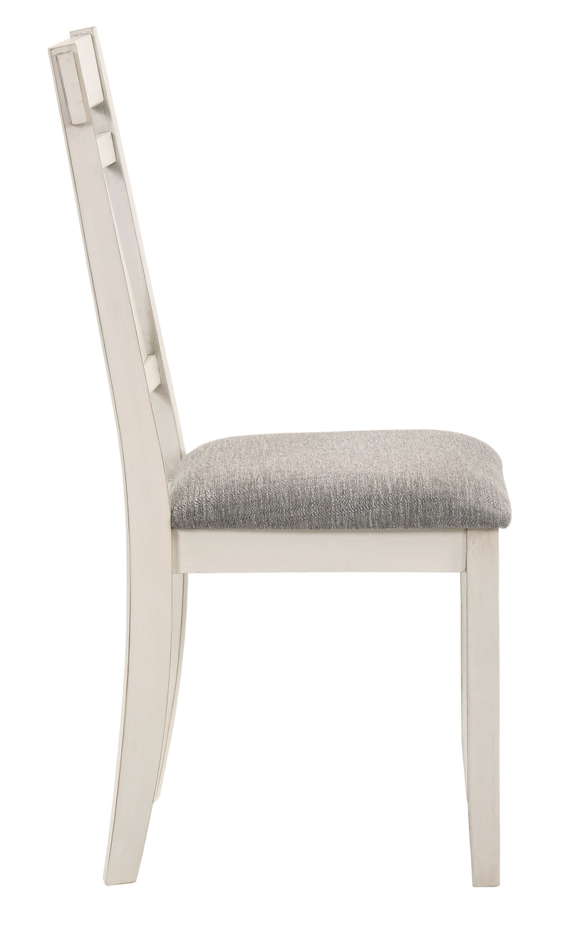 2 New Classic Furniture White Side Chairs