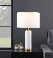 Coaster Furniture Lucius White Gold Table Lamp