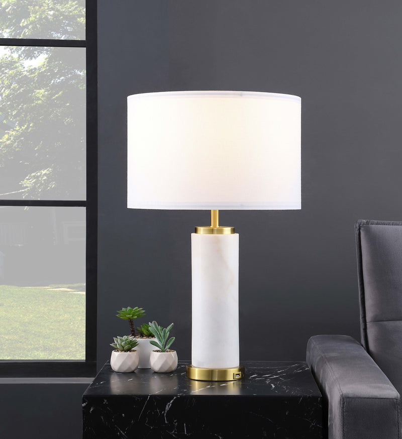 Coaster Furniture Lucius White Gold Table Lamp