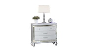 Galaxy Home Sterling White Wood Night Stand