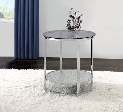 Steve Silver Frostine Silver Round End Table