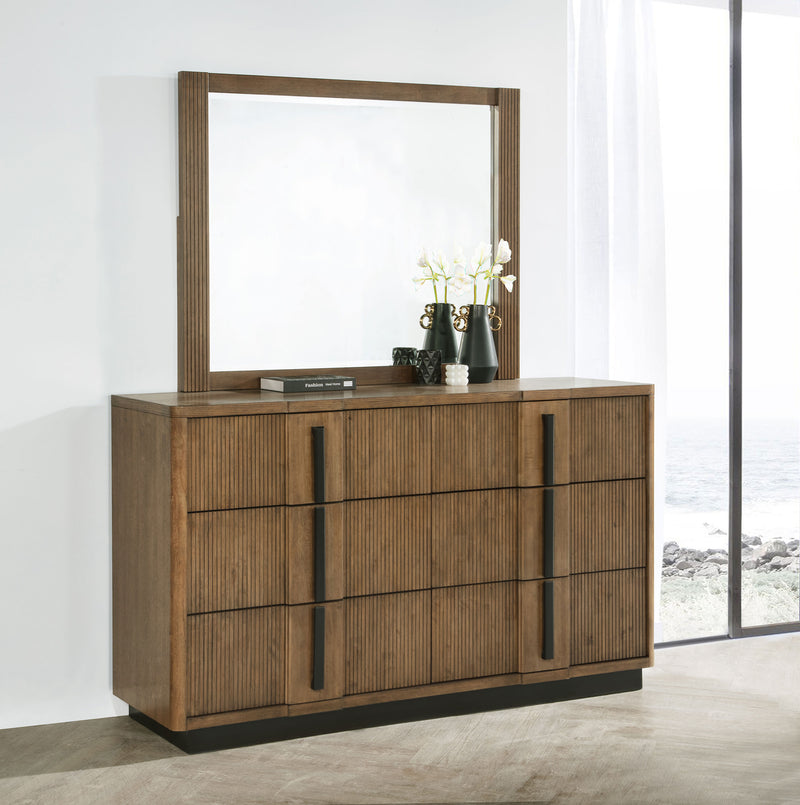 Coaster Furniture Terrace Ash Brown Dresser and Mirror