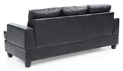 Glory Furniture Sandridge Black PU Sofa