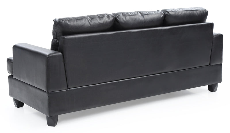 Glory Furniture Sandridge Black PU Sofa