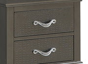 Glory Furniture Lorana Silver Champagne Nightstand