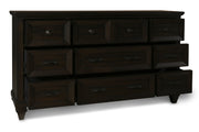 New Classic Furniture Sevilla Walnut Dresser and Mirror