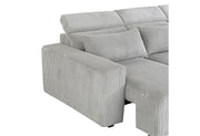 Global Furniture U5945 Grey Power Sectional