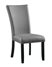 Acme Furniture Caralin Gray Black 7pc Dining Room Set