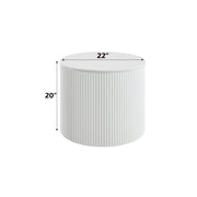 Acme Furniture Dyllan White High Gloss End Table