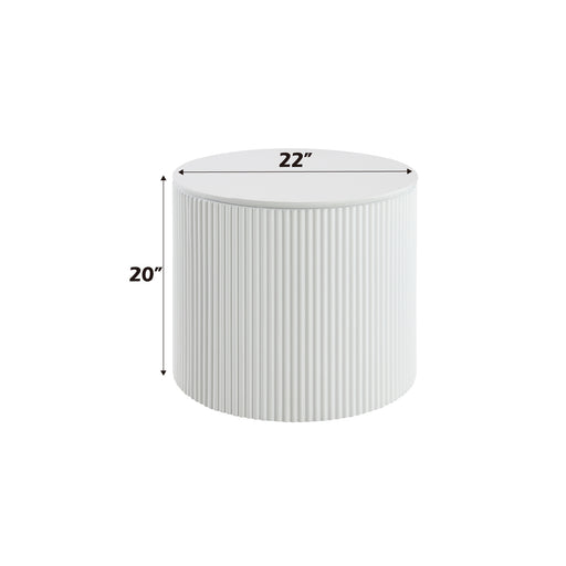 Acme Furniture Dyllan White High Gloss End Table