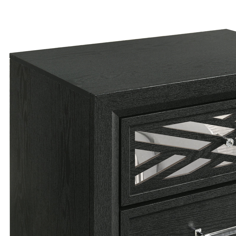 New Classic Furniture Obsidian Black Nightstand