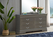 Glory Furniture Lorana Silver Champagne Dresser