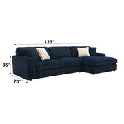 Acme Furniture Breton Blue Sectional