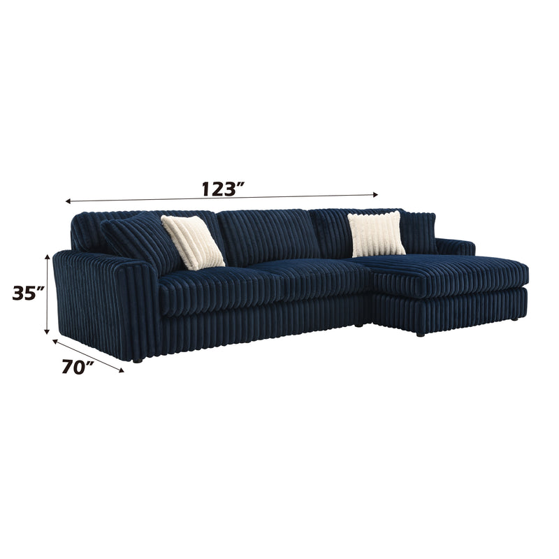 Acme Furniture Breton Blue Sectional