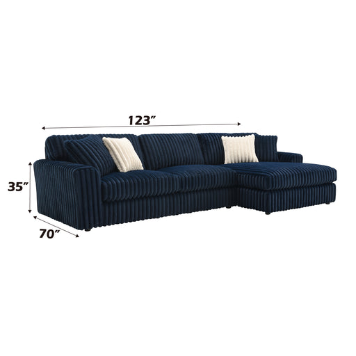 Acme Furniture Breton Blue Sectional