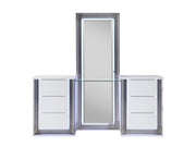 Global Furniture Ylime Smooth White Vanity Set