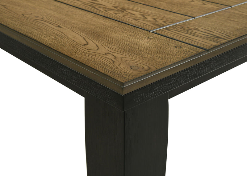 Crown Mark Bardstown Wheat Charcoal Dining Table