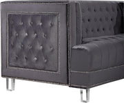 Meridian Furniture Lucas Black Velvet Chair