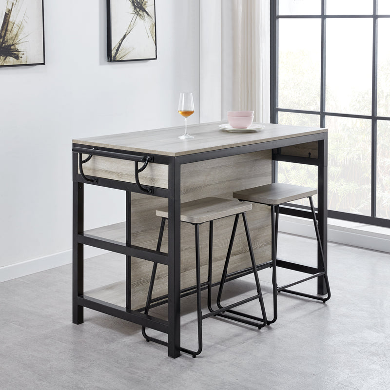 Steve Silver Carson Driftwood Counter Kitchen Table