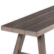 Steve Silver Marina Brown Patio Backless Bench