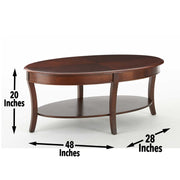 Steve Silver Troy Brown Cherry Cocktail Table