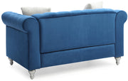 Glory Furniture Raisa Gray Velvet Loveseat