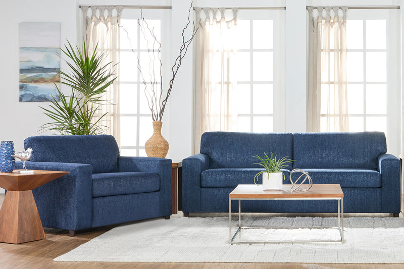 New Classic Furniture Kylo Blue Cuddle Chair