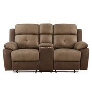 Home Elegance Glendale Brown 2pc Living Room Set