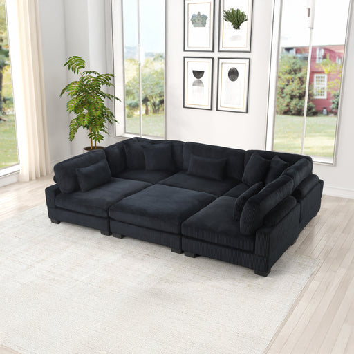 Galaxy Home Bentley Black Setup 1 Sectional
