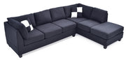 Glory Furniture Malone Chocolate Sectional