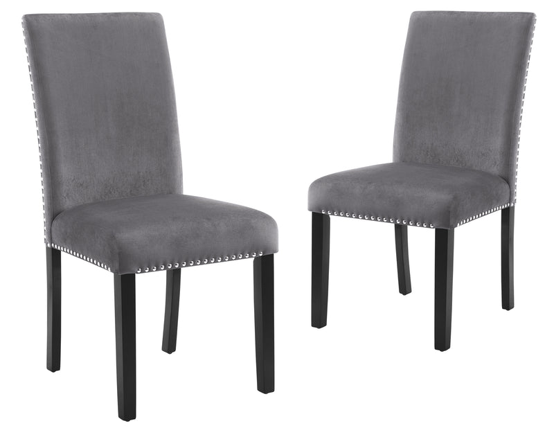 2 New Classic Furniture Celeste Gray Dining Chairs