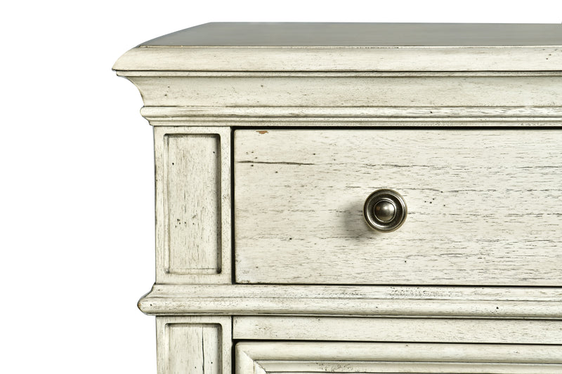Steve Silver Highland Park Cathedral White Nightstand