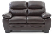 Glory Furniture Marta Black Faux Leather Loveseat