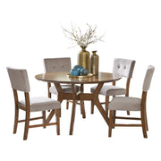 Home Elegance Edam Oak 5pc Dining Room Set