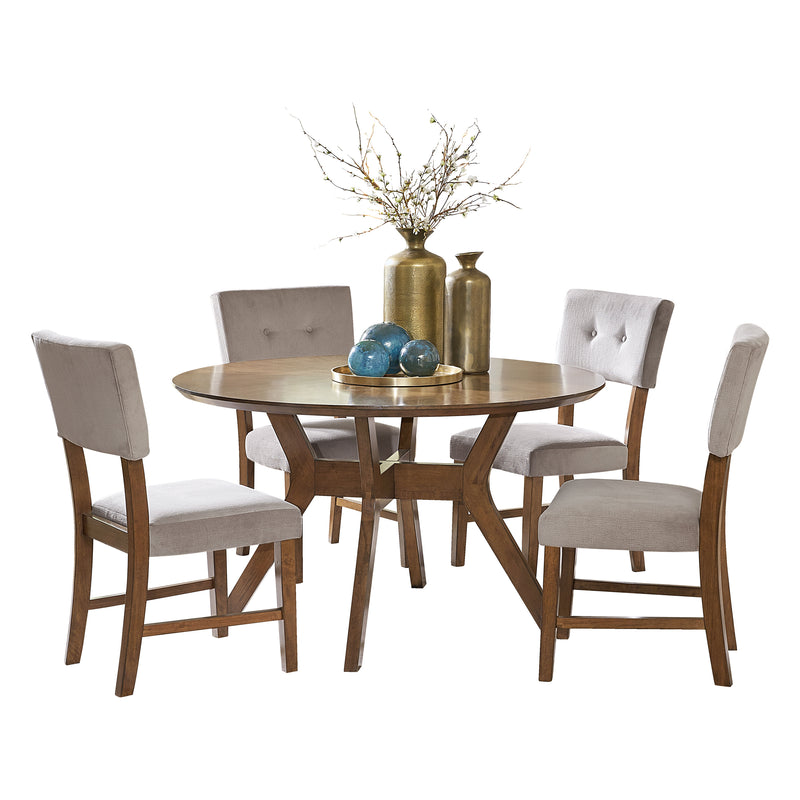Home Elegance Edam Oak 5pc Dining Room Set