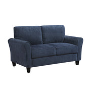 Home Elegance Ellery Blue Love Seat