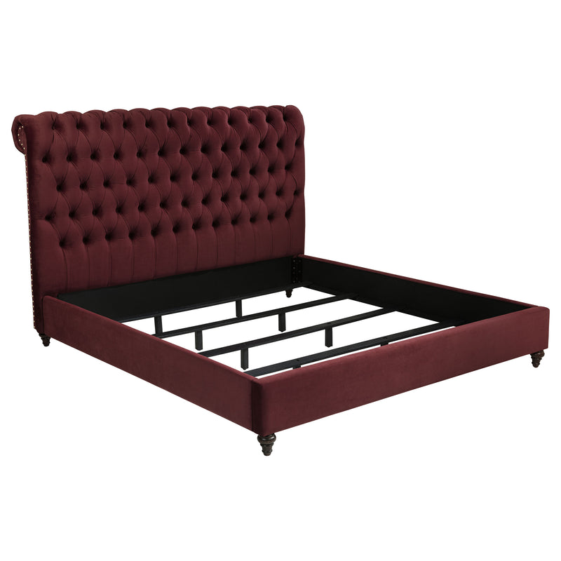Coaster Furniture Devon Wine Red Cal King Panel Bed
