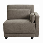 Acme Furniture Rylie Brown Modular RAF Armrest Chair