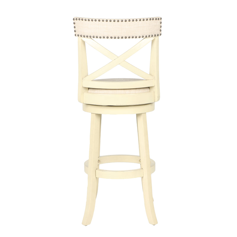 New Classic Furniture York White 29 Inch Bar Stool